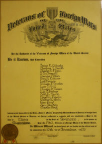 1929 VFW Charter Post 1760