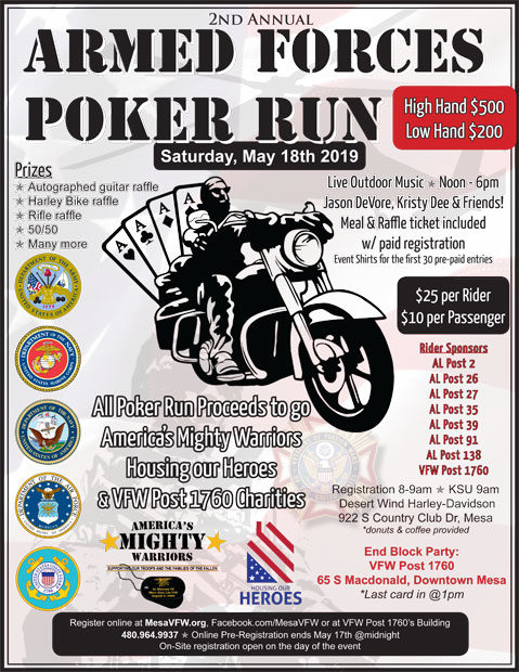 Armed Forces Poker Run