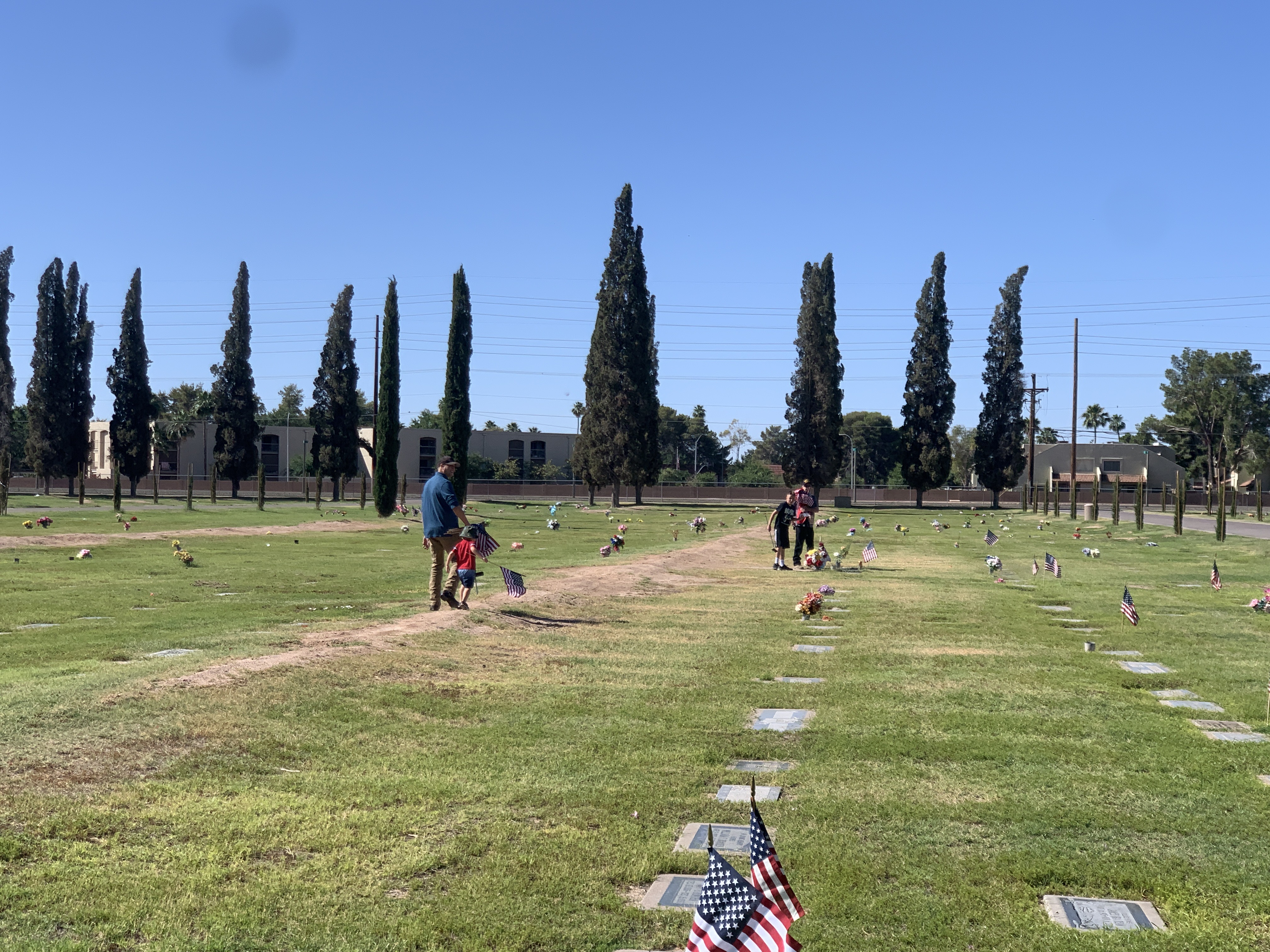 Mesa Cemetery flags 2023