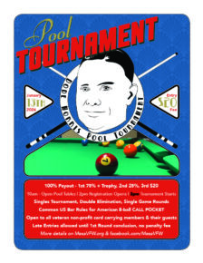 Pool Tournament flyer