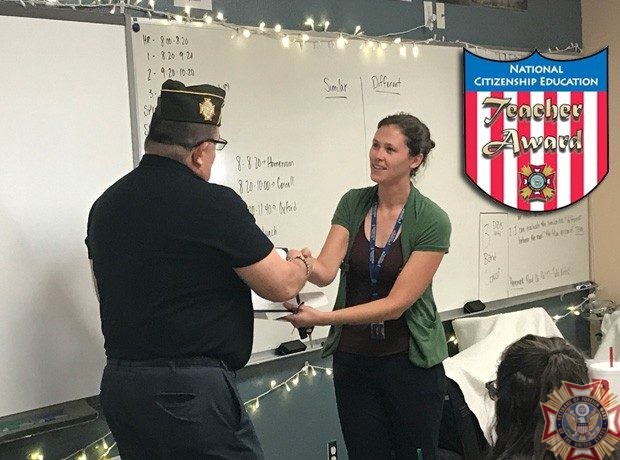 VFW Post 1760 2017 Teacher of the Year